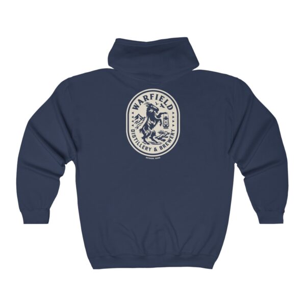 Warfield Distillery & Brewery Men's Zip Hooded Sweatshirt - Image 6