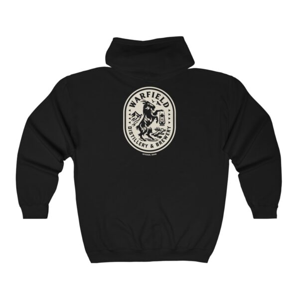 Warfield Distillery & Brewery Men's Zip Hooded Sweatshirt - Image 4