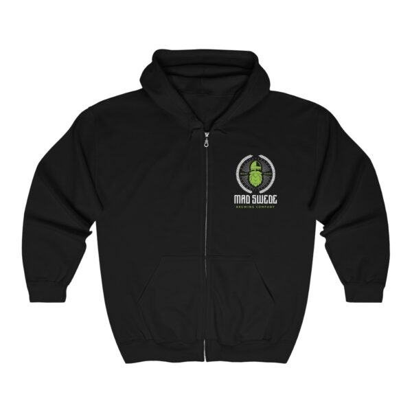 Mad Swede Brewing  Men's Zip Hooded Sweatshirt - Image 3