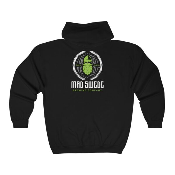 Mad Swede Brewing  Men's Zip Hooded Sweatshirt - Image 4