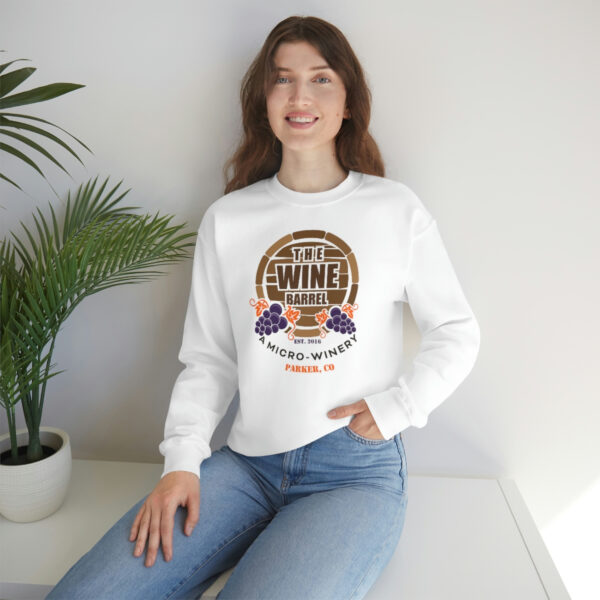 The Wine Barrel Unisex Heavy Blend™ Crewneck Sweatshirt - Image 7