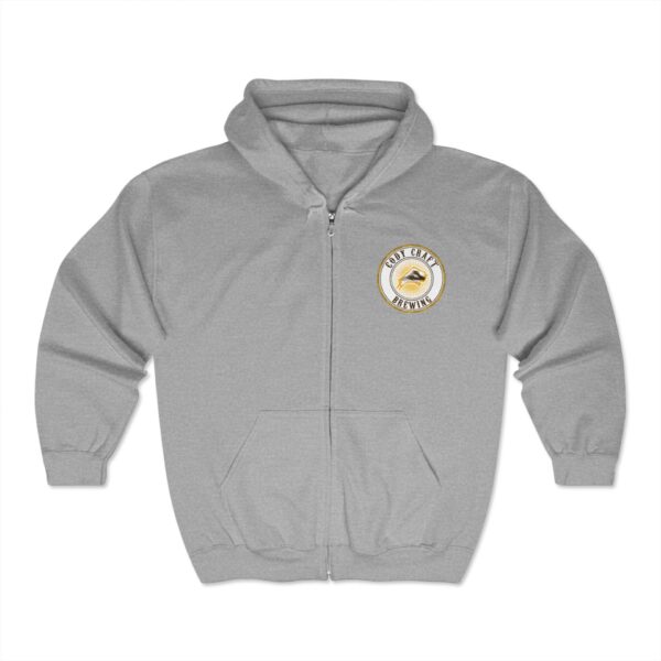 Cody Craft Brewing Zip-Up Hoodie - Unisex Heavy Blend Sweatshirt - Image 3